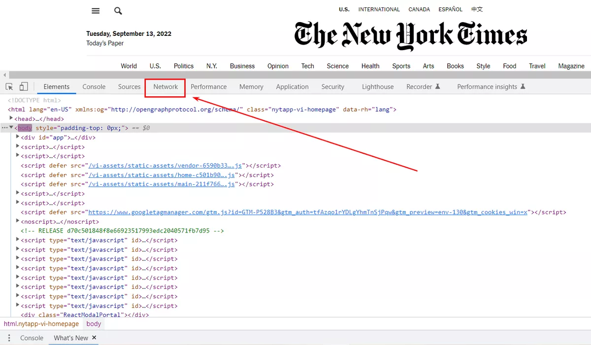 Use Chrome DevTools to inspect the dataLayer