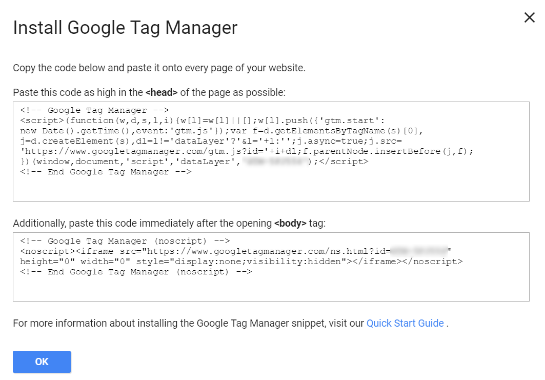 How to add Google Tag Manager noscript to your site