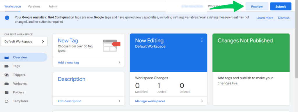 Test the setup using GTM’s Preview Mode for both Web and Server containers