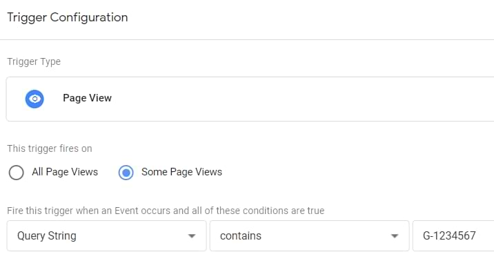 Set up the criteria or filters that will decide when the trigger gets activated