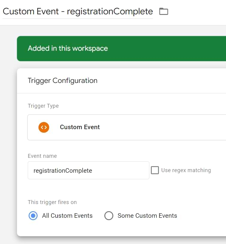 Create a Custom Event Trigger in GTM
