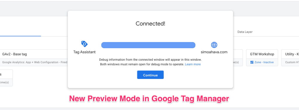 Test in GTM Preview Mode